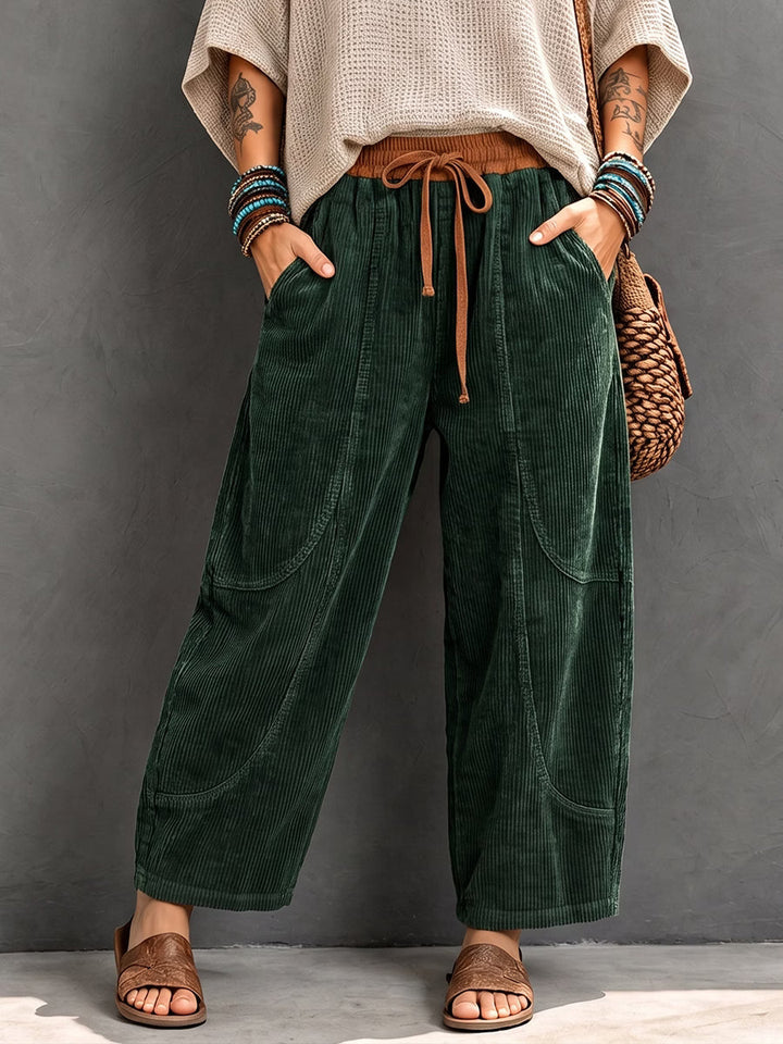 Branka - Textured Harem Trousers