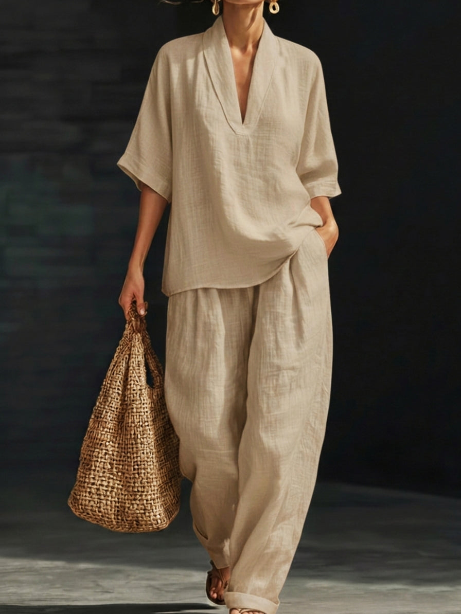 Noressa - Effortless Linen Two-Piece Set