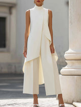 Carina - Structured Wide-Leg Trouser Set