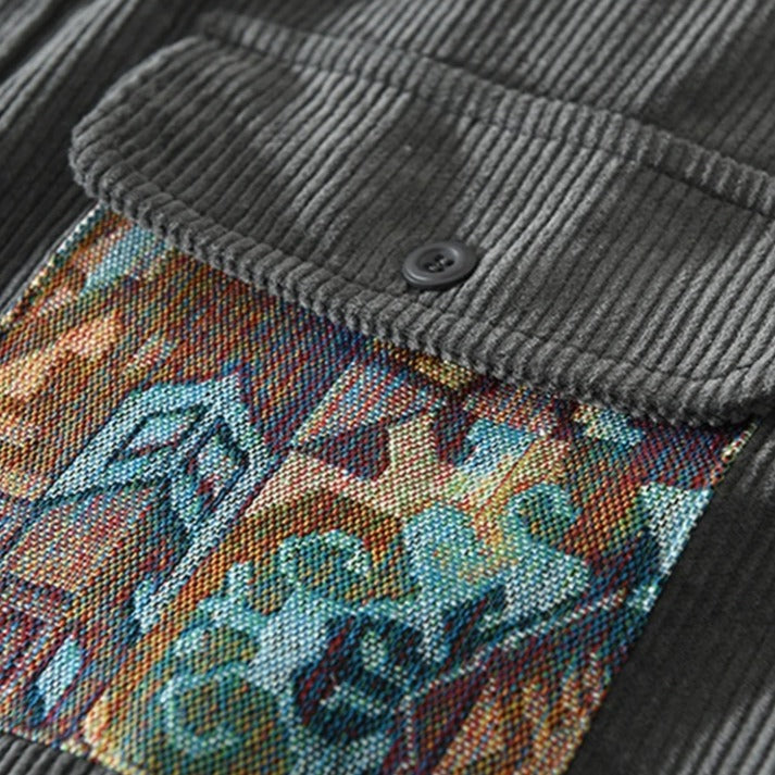 Tero - Textured Patchwork Shirt