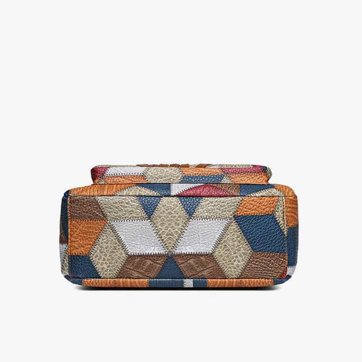 Lauranique - Soft-Touch Patchwork Crossbody Bag