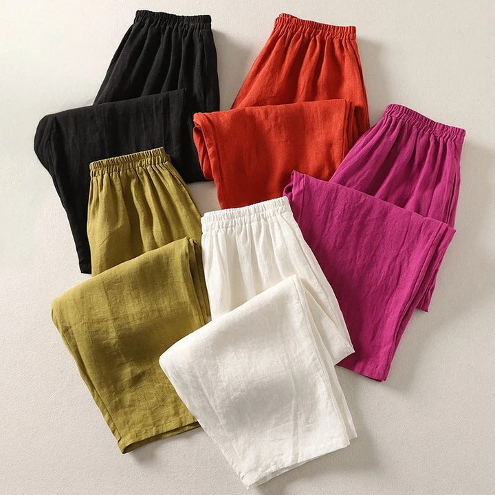 Giselora - Fluid Linen Trousers