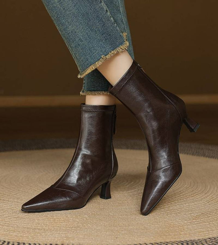 Amelia - Refined Heeled Ankle Boots