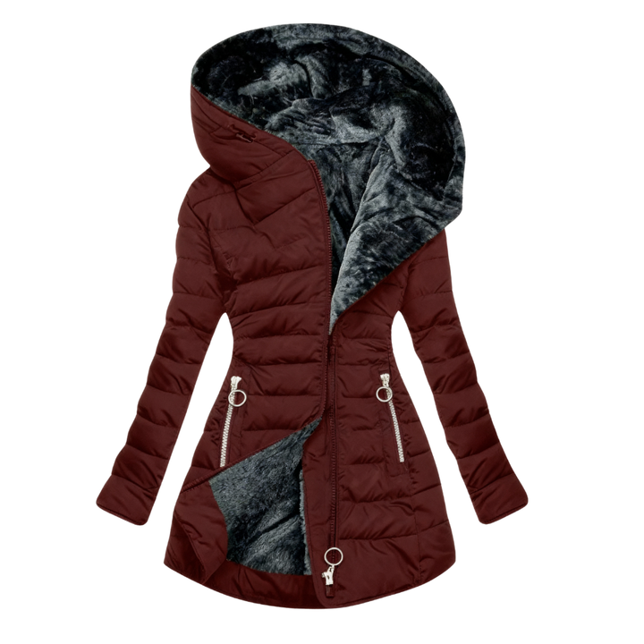 Leni - Warm Lined Hooded Puffer Coat