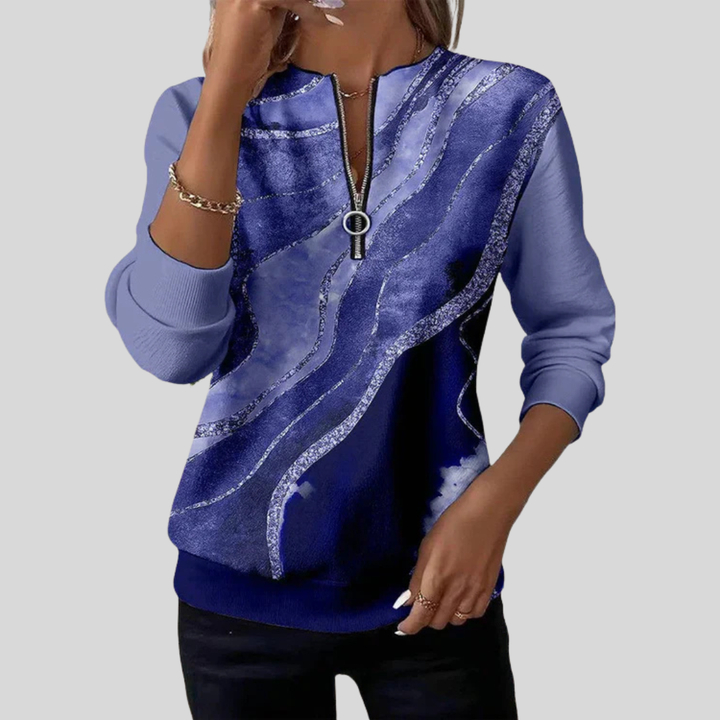 Baila - Vintage Print Sweatshirt