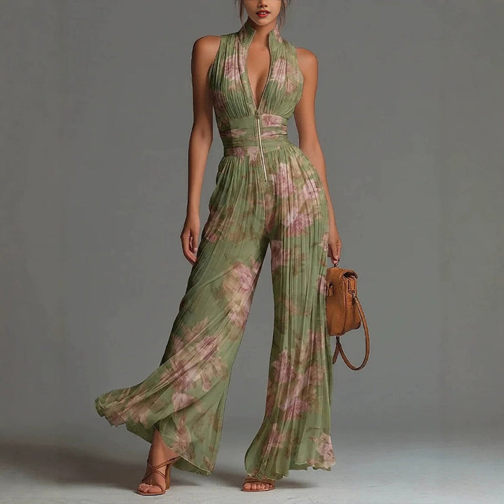 Thessaly - Soft-Touch Wide-Leg Jumpsuit