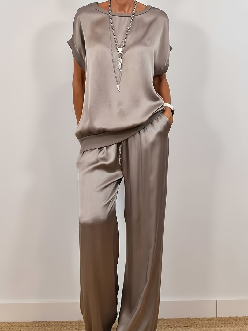 Bria - Silky-Sheen Two-Piece Set