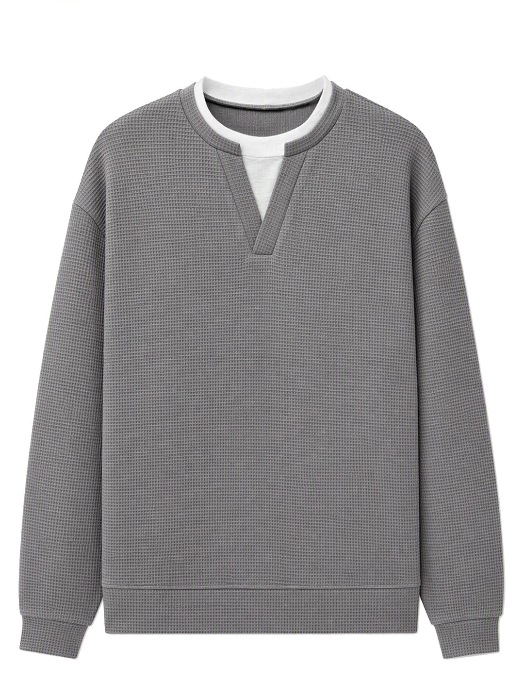 Oswald - Textured Waffle Long Sleeve Tee