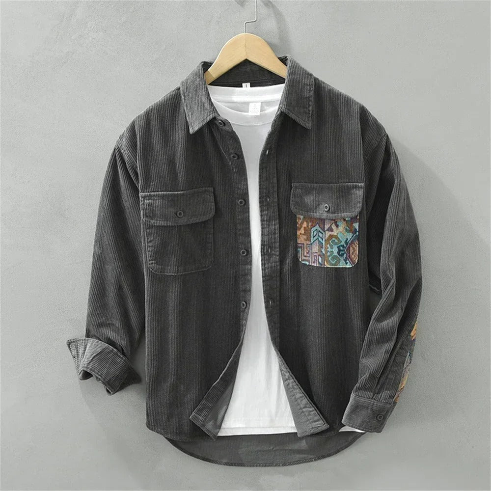 Tero - Textured Patchwork Shirt