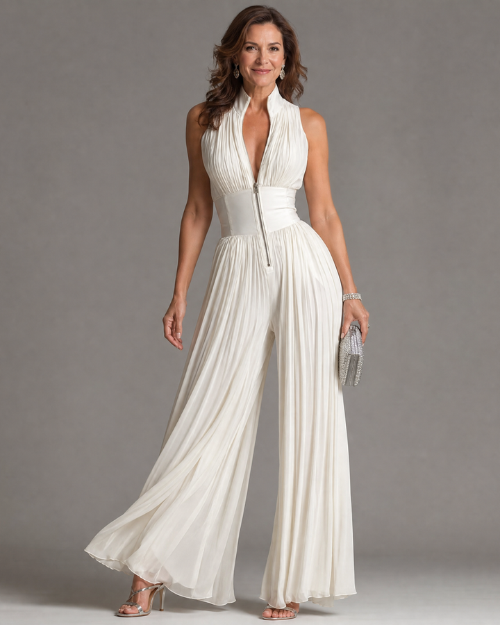 Ellery - Pleated Wide-Leg Jumpsuit