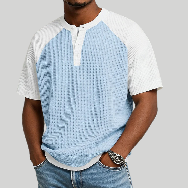 Arbor - Textured Waffle-Knit Polo
