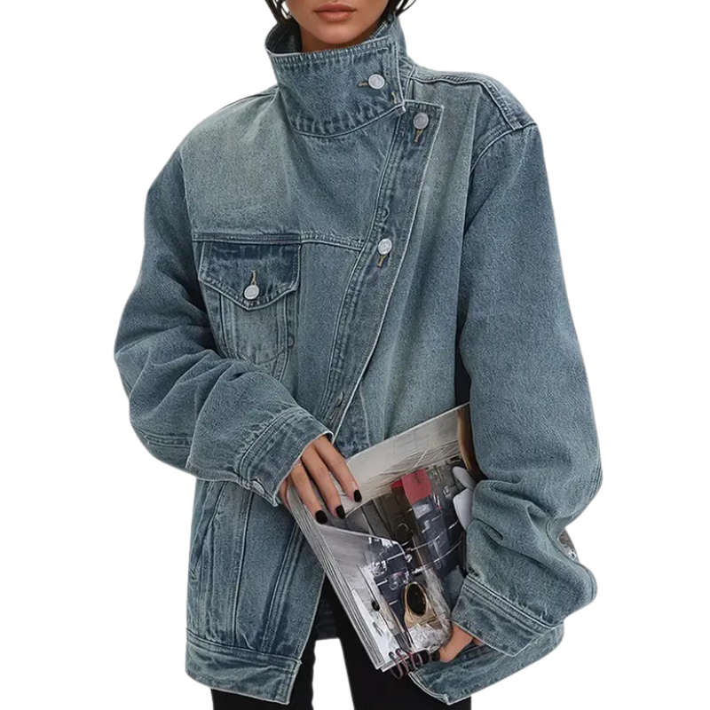 Zenaya - Structured Asymmetric Button Coat