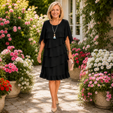 Aislinne - Soft-Touch Tiered Dress