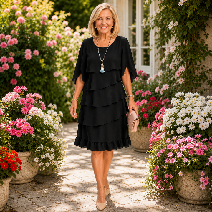Aislinne - Soft-Touch Tiered Dress