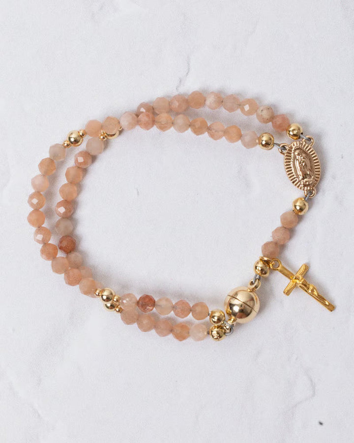 Farah - Beaded Cross Bracelet
