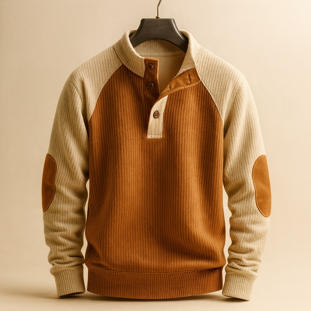 Mirox - Structured Ribbed Knit Sweater