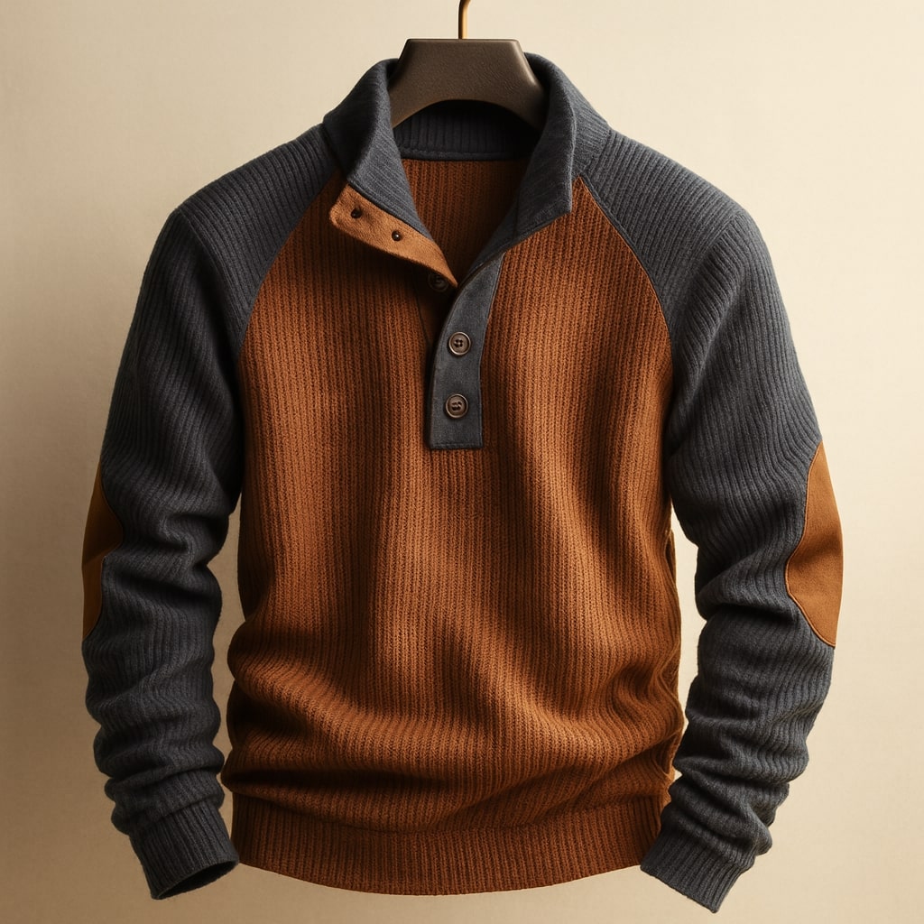 Mirox - Structured Ribbed Knit Sweater