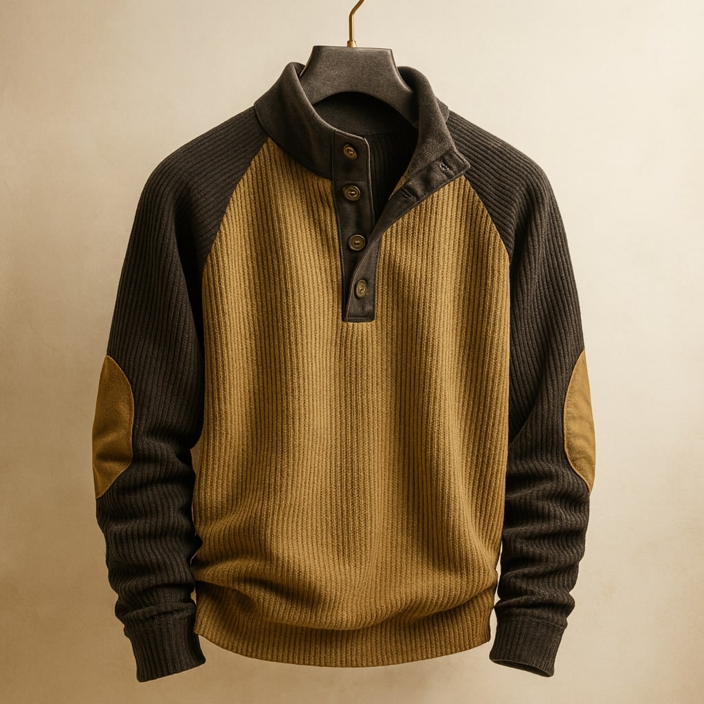 Mirox - Structured Ribbed Knit Sweater