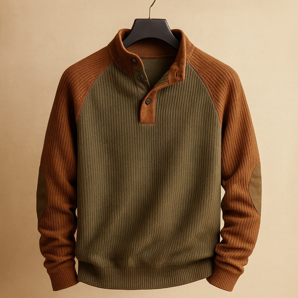 Mirox - Structured Ribbed Knit Sweater