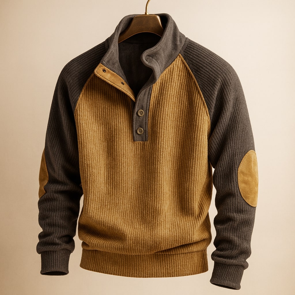Mirox - Structured Ribbed Knit Sweater