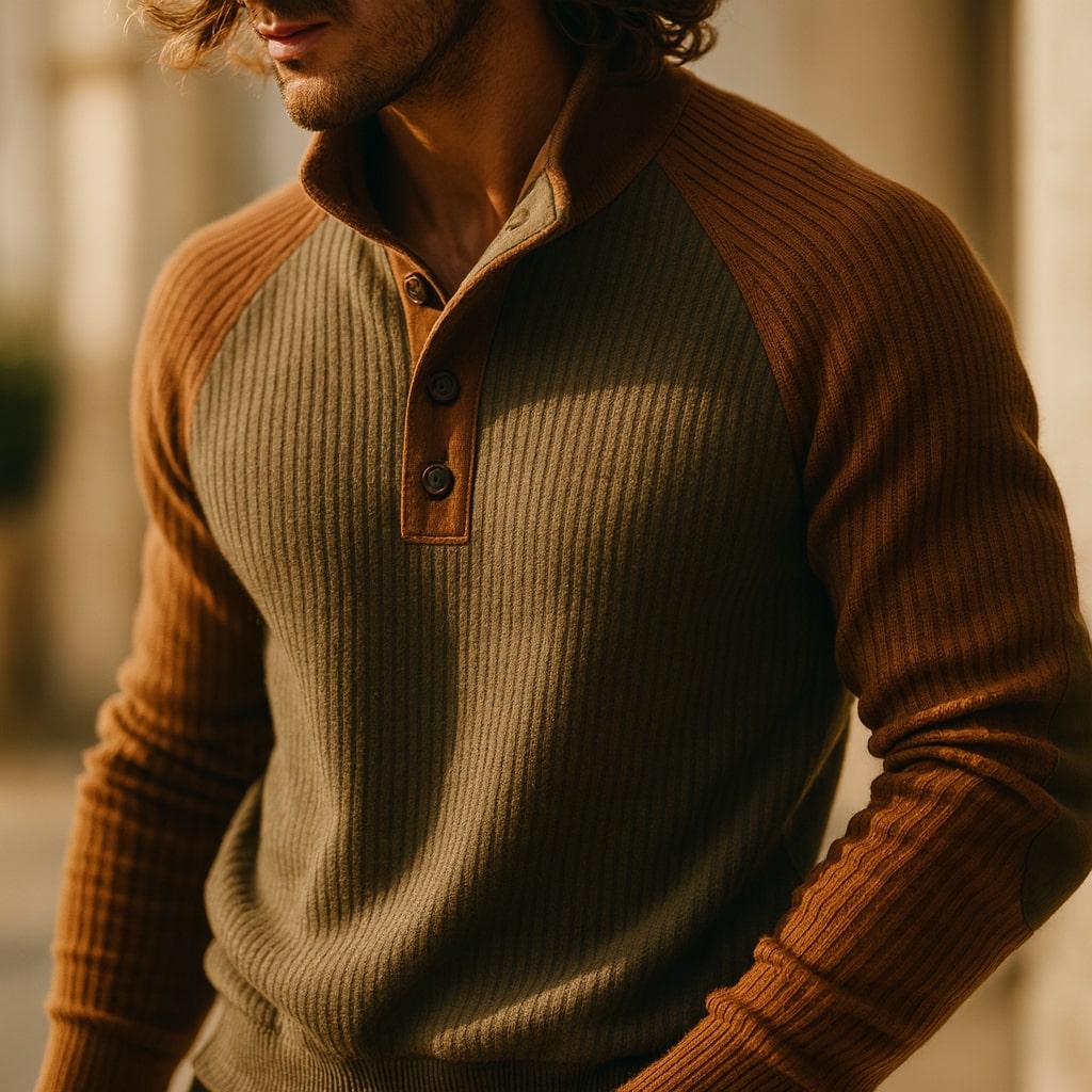 Mirox - Structured Ribbed Knit Sweater
