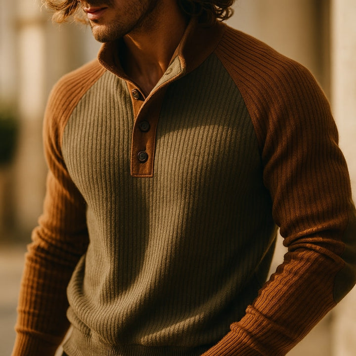 Mirox - Structured Ribbed Knit Sweater
