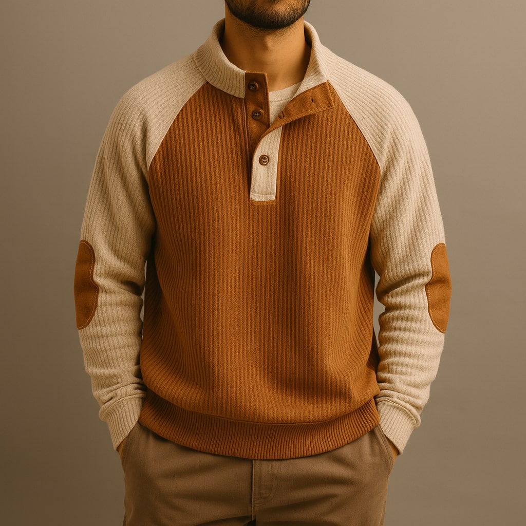 Mirox - Structured Ribbed Knit Sweater