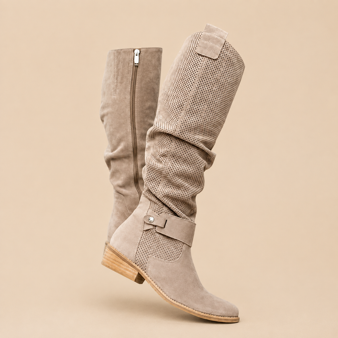 Amira - Cushioned Western Ankle Boots
