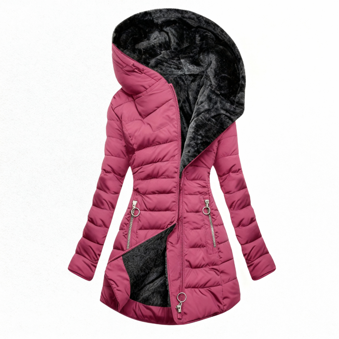 Leni - Warm Lined Hooded Puffer Coat