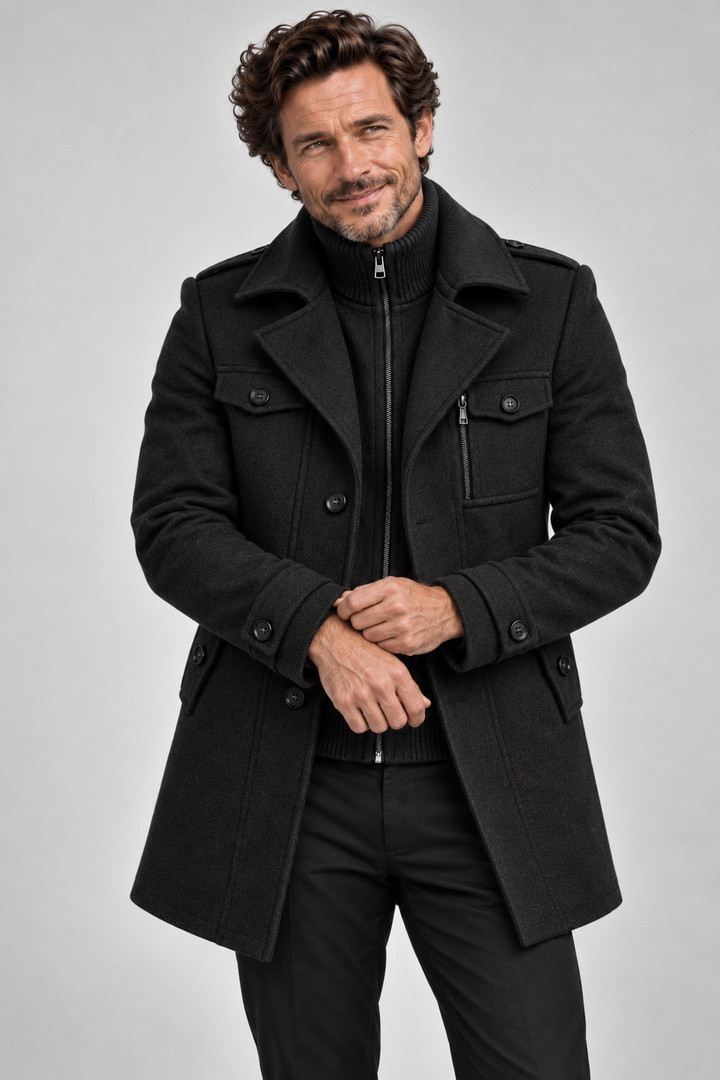 Ivan - Double-Breasted Longline Coat
