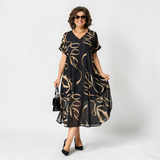 Ismara - Lightweight V-Neck Midi Dress