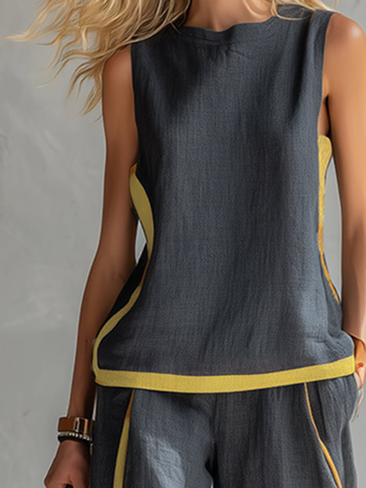 Quella - Fluid Top & Trousers Set