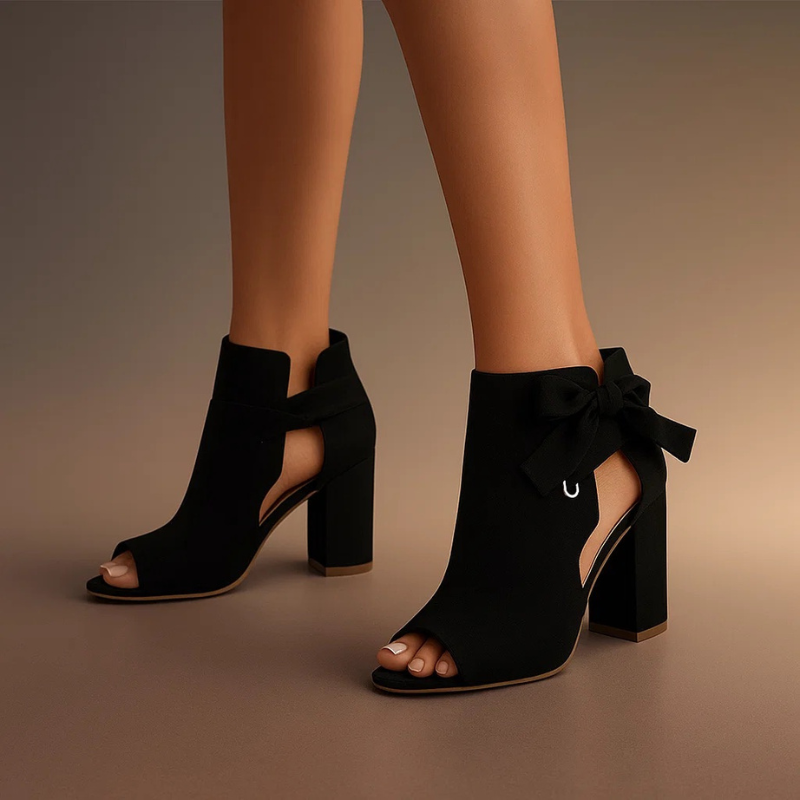 Celine - Refined Peep-Toe Heels