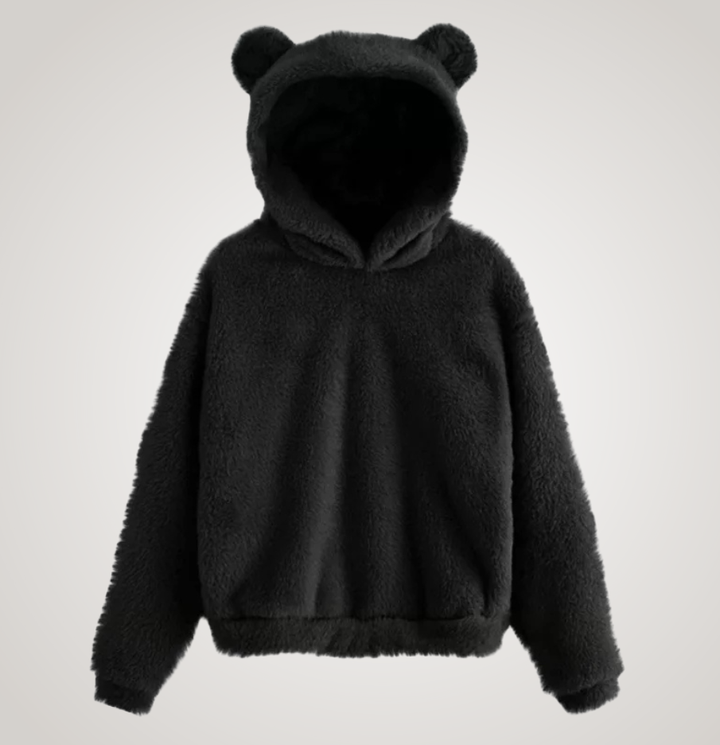 Tialyn - Plush Bear-Ear Hoodie