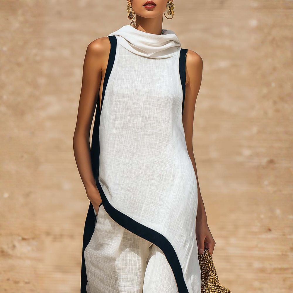 Gillian - Sculptural Linen Two-Piece Set
