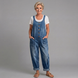 Rowella - Soft-Touch Wide-Leg Dungarees