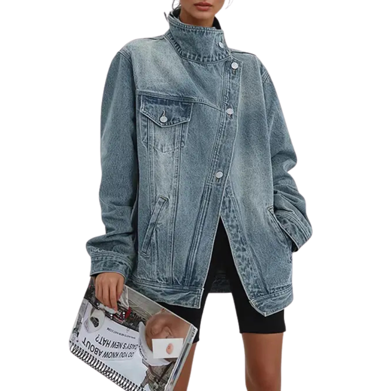 Zenaya - Structured Asymmetric Button Coat