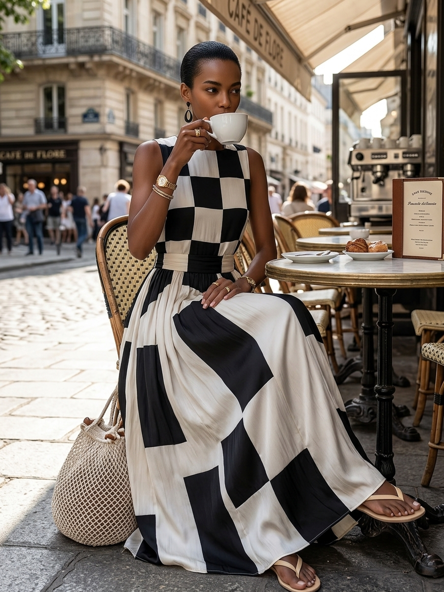 Solenna - Breezy Linen Maxi Dress
