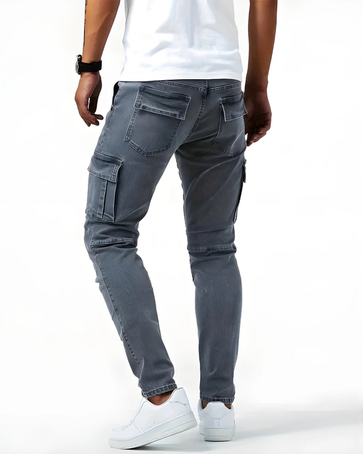 Ethan - Tailored Stretch Cargo Trousers