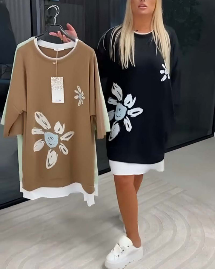 Helia - Soft-Touch Sweatshirt Dress