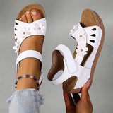 Fiorelia - Floral Comfort Wedge Sandals