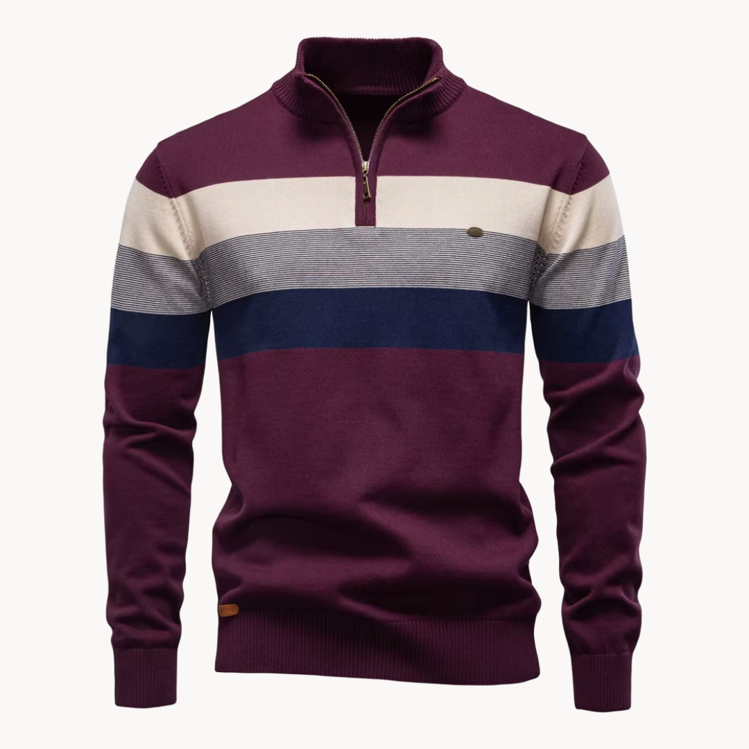 Sylvar - Stretch-Knit Quarter-Zip Sweater