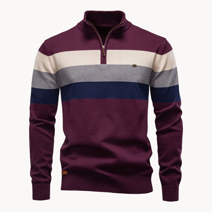 Sylvar - Stretch-Knit Quarter-Zip Sweater