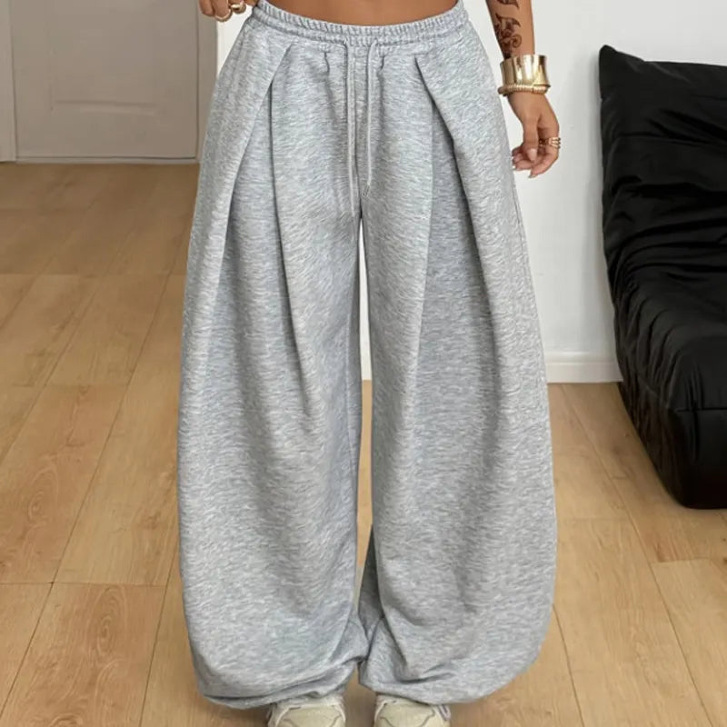 Annis - Relaxed Drawstring Wide Leg Trousers