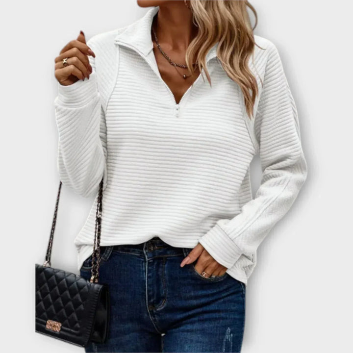 Talyss - Soft-Touch Half-Zip Jumper