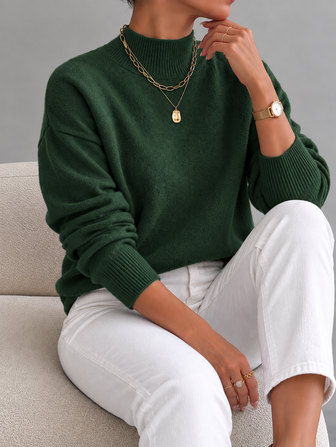 Jinty - Soft Touch Relaxed Knit Sweater