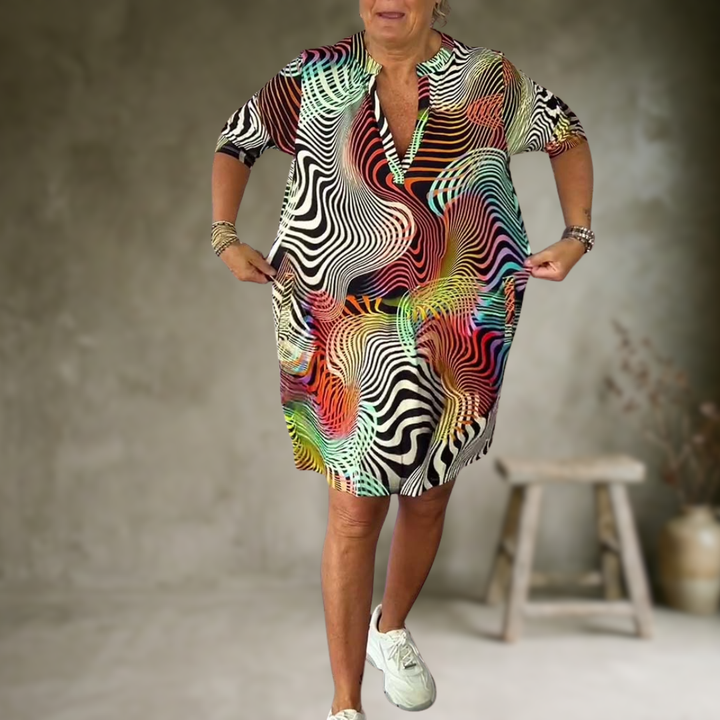 Tialora - Soft-Touch V-Neck Dress