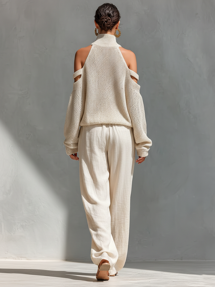 Diorelle - Knit Top and Wide Leg Set