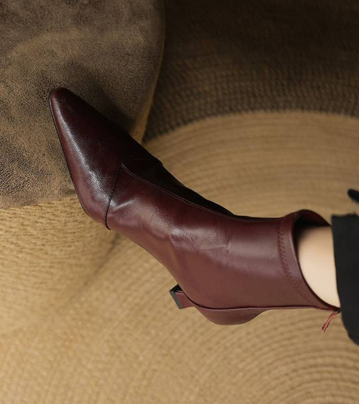 Amelia - Refined Heeled Ankle Boots