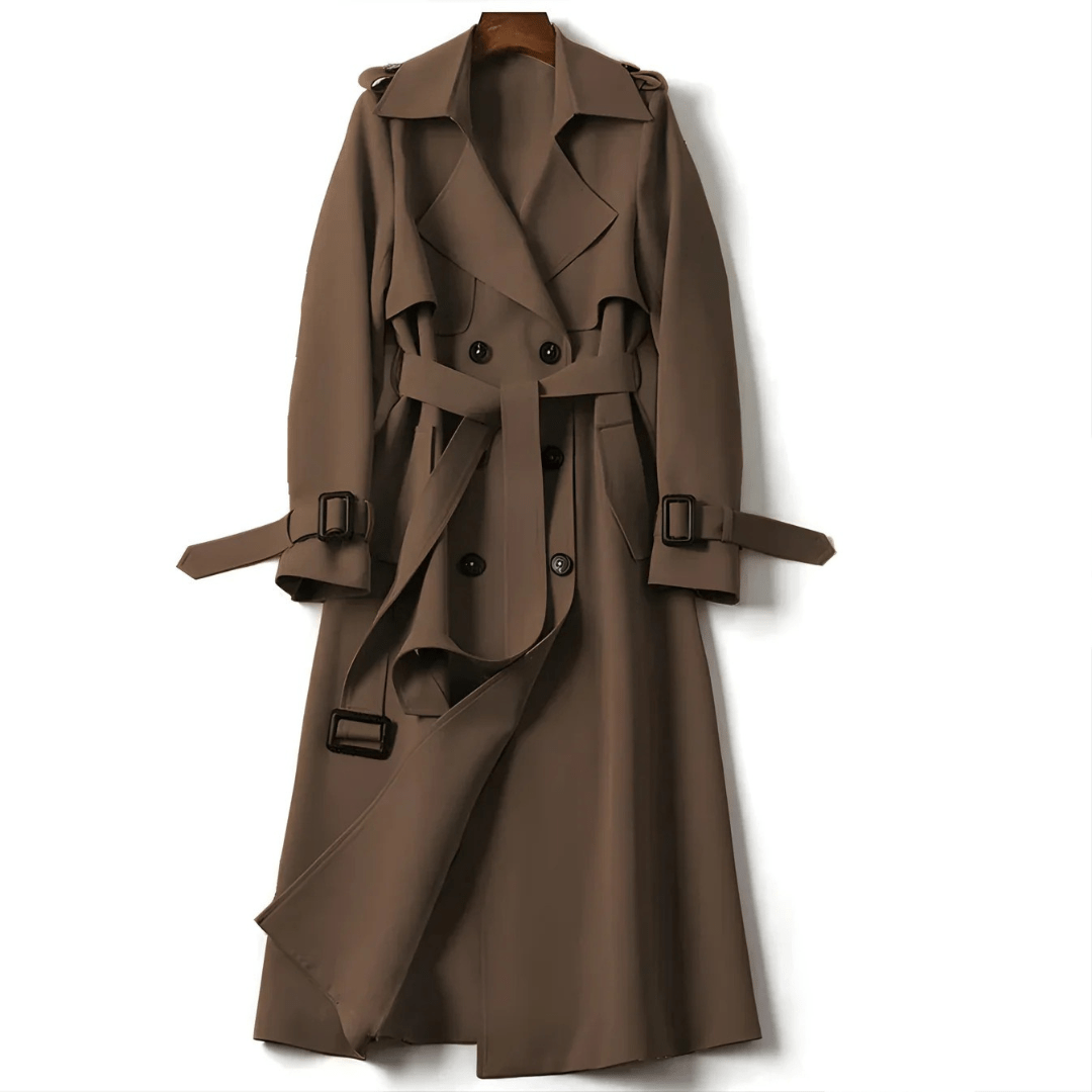 Aliki - Double-Breasted Belted Trench Coat